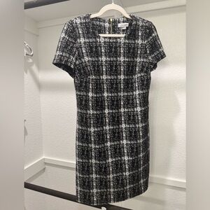 Calvin Klein Tweed Plaid Dress - Sz 10